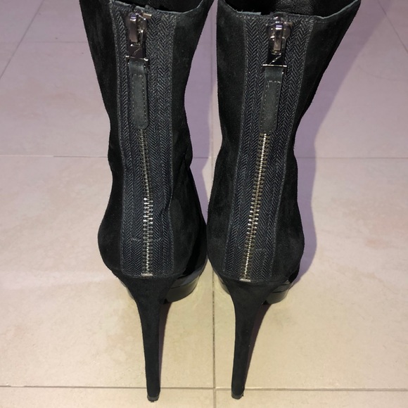 Brian Atwood- Fuveau Bootie- 7.5 Black Suede - Picture 10 of 13